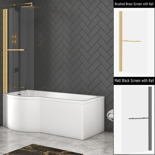 Shaped shower bath - shaped,