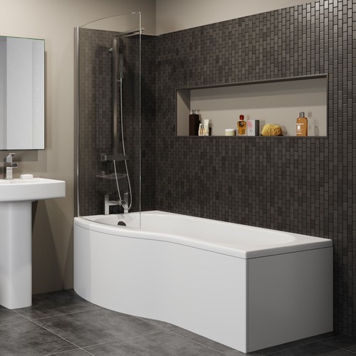 Bathroom shaped 1700mm - bathroom,