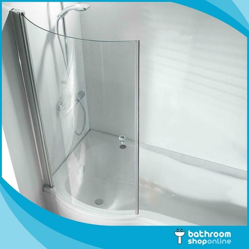 Shape shower bath screen - p,