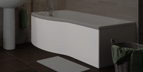 Bathroom shaped bath panel - bathroom,