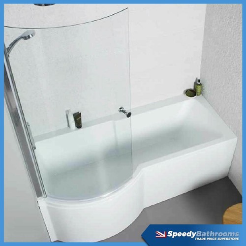 1700mm shaped shower - p,