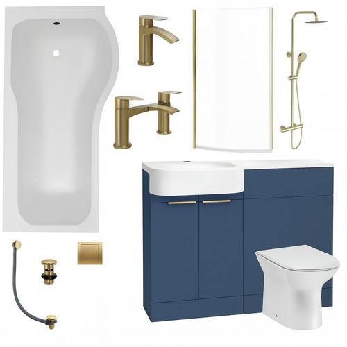 Blue shape vanity 1700 - p,