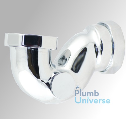Chrome shallow bath - trap., low