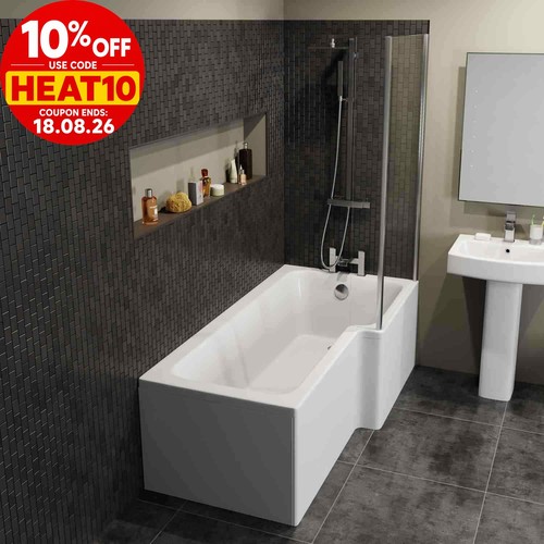 Modern shaped shower bath - shaped,