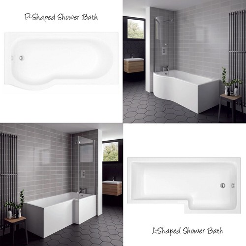 Bathroom shaped - l-shaped,