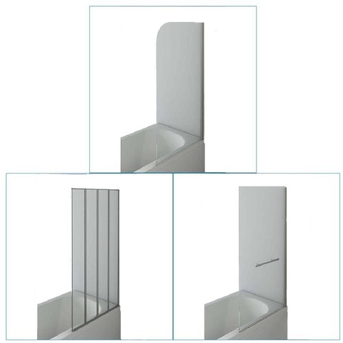 Shower screen over bath door - shower,