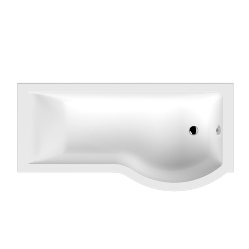 Shaped shower bath rh - p,