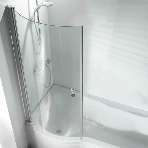 Shape curved bathroom - curved, pivot