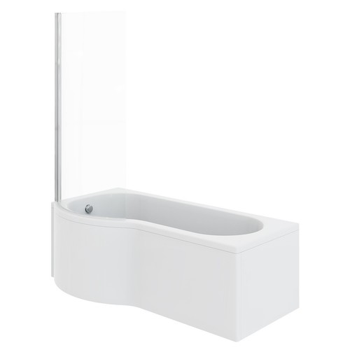 White shape shower bath 1700 - shape,